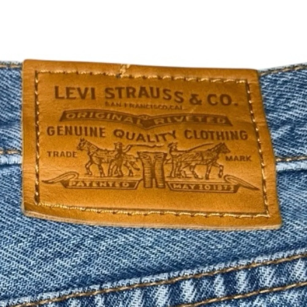 LEVI’S WOMEN DECONSTRUCTED MIDI SKIRT  Blue Denim size 26 US Equivalent: Small - Picture 11 of 12